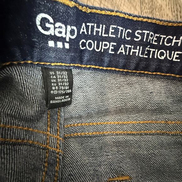 Gap Athletic Stretch Jeans Dark Wash Men’s (US 31) Gap Athletic Stretch - Picture 5 of 6